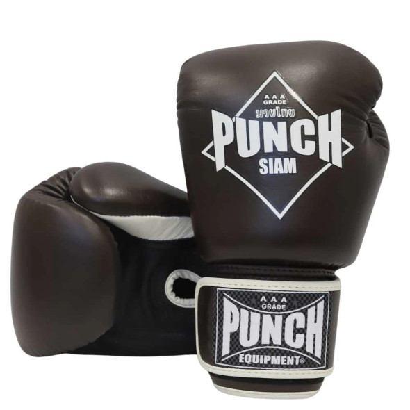 Punch Siam Leather Boxing Gloves (Chocolate) Punch Siam Leather Boxing Gloves (Chocolate)
