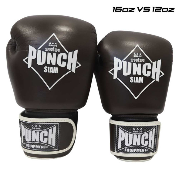 Punch Siam Leather Boxing Gloves (Chocolate) Punch Siam Leather Boxing Gloves (Chocolate)