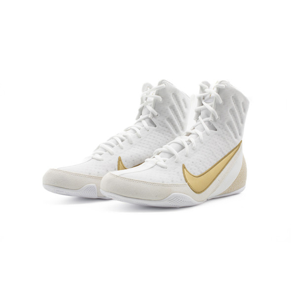 Nike Machomai 3 Boxing Shoes (White/Gold)