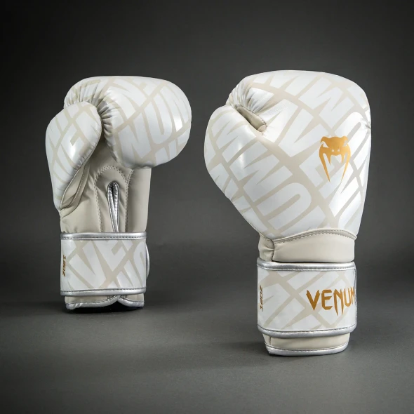 Venum Contender 1.5 XT Boxing Gloves (White/Gold)