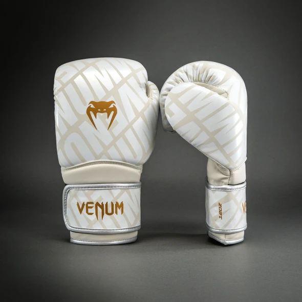 Venum Contender 1.5 XT Boxing Gloves (White/Gold)