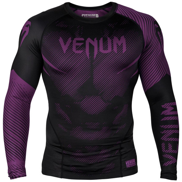 Venum Purple/Black Rash Guard Long Sleeves Venum Purple/Black Rash Guard Long Sleeves