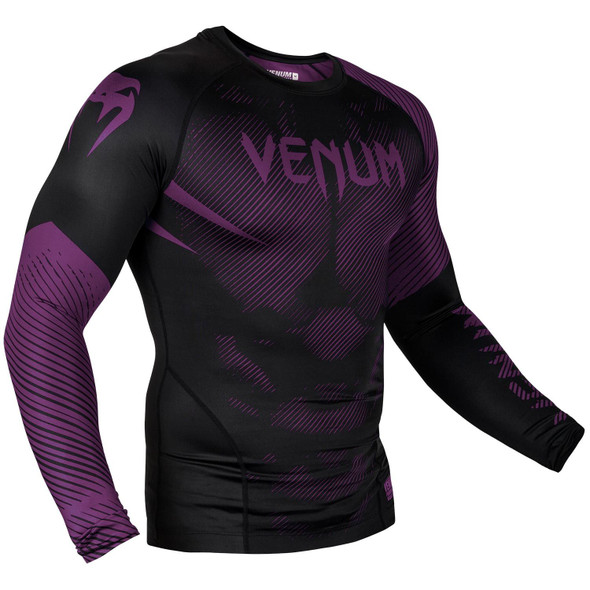 Venum Purple/Black Rash Guard Long Sleeves Venum Purple/Black Rash Guard Long Sleeves