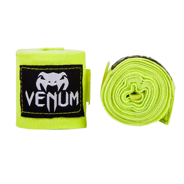 Venum Kontact Boxing Handwraps 4.5m - Neon Green