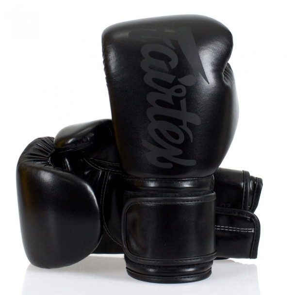 Fairtex Microfiber Gloves - Black/Black Logo