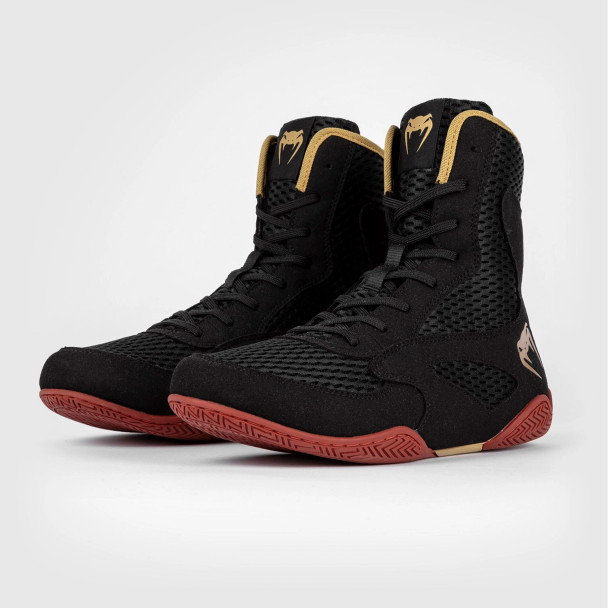 Venum Contender Boxing Shoes (Black/Gold/Red)