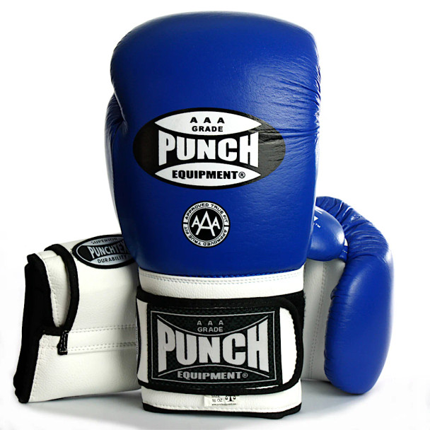 Punch Trophy Getters® Boxing Gloves - Blue (Leather)