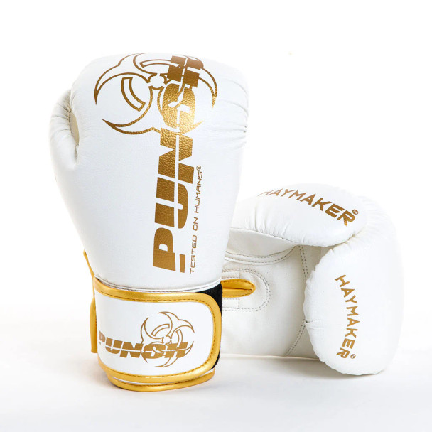 Punch Urban Haymaker Boxing Gloves (White Gold)