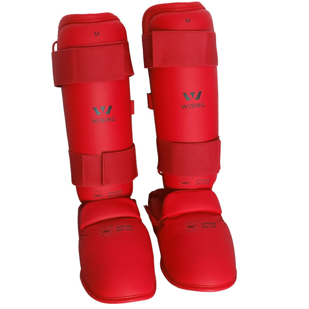 Wesing WKF Approved Shin and Instep (Red)
