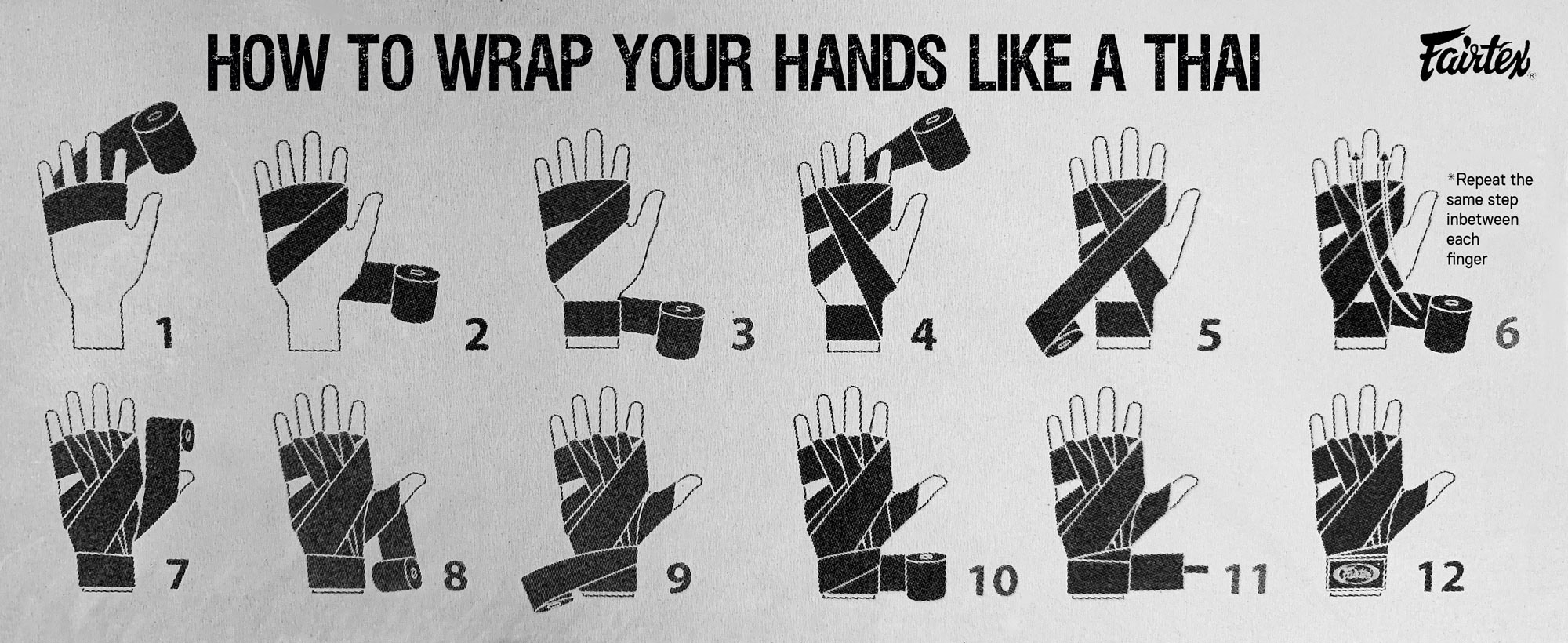 How to wrap your hands Thai style Zenjo Martial Arts Supplies