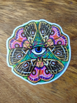 "Moth Eyes" Sticker