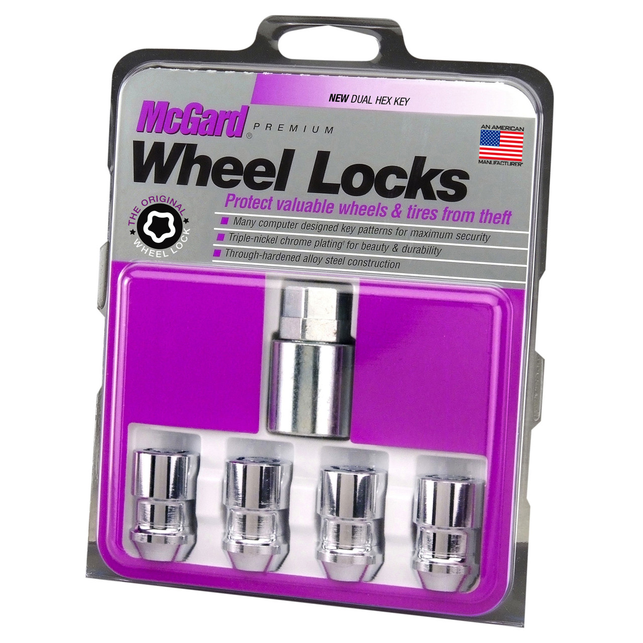 Cone Chrome Wheel Lock