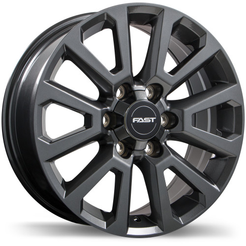 Fast Wheels Storm II • 20x8.5 • 6x139.7mm • CB95.1 • +35 • Gloss Gunmetal