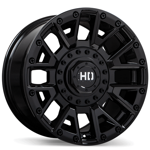 Fast HD Knuckles • 18x9.0 • 5x127 / 139.7mm • CB78 • 0 • Gloss Black