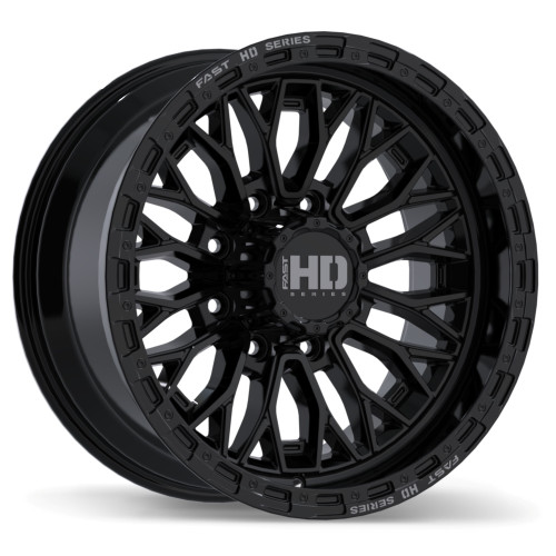 Fast HD Muramasa • 20x10.0 • 8x180mm • CB124.4 • 0 • Gloss Black with Grey Milling