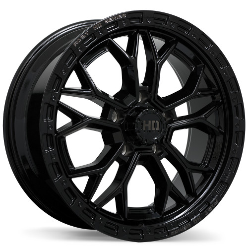 Fast HD Muramasa • 20x9.0 • 5x139.7mm • CB64.1 • +40 • Gloss Black with Grey Milling