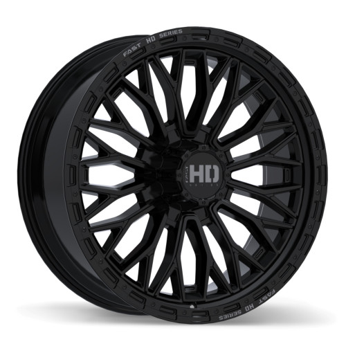 Fast HD Muramasa • 24x9.5 • 8x170mm • CB125.1 • +35 • Gloss Black with Grey Milling
