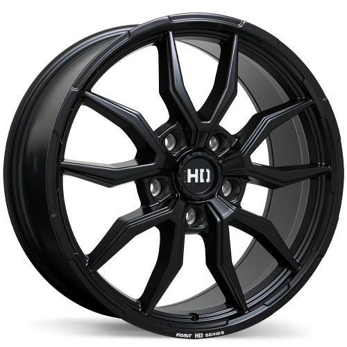 Fast HD Grit • 20x9.0 • 5x139.7mm • CB64.1 • +48 • Satin Black with Milling