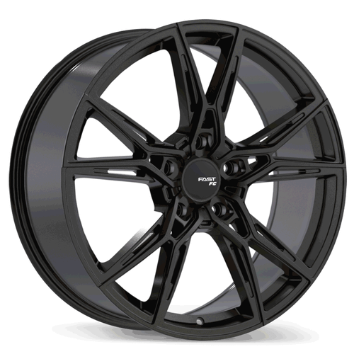 Fast Wheels FC10 • 20x8.5 • 5x108mm • CB65.1 • +45 • Gloss Black Anthracite