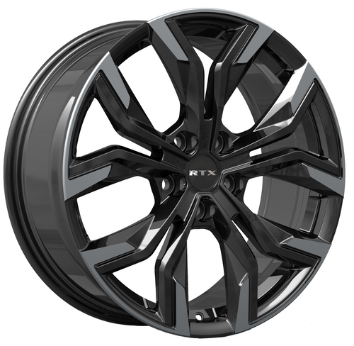 RTX® (R-Spec) • 083365 • Venom • Gloss Black Machined • 19x8 5x114.3 CB67.1