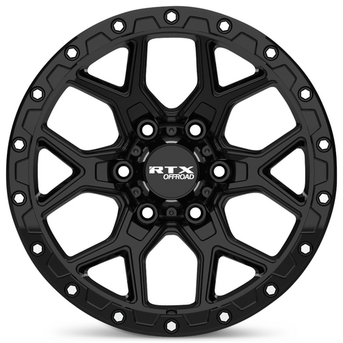 RTX® (Offroad) • 178604 • Storm • Gloss Black with Milled Rivets • 17x8.5 6x139.7 CB106.1
