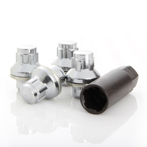 12X1.50 NUT W/WASHER LOCK 21MM CHROME