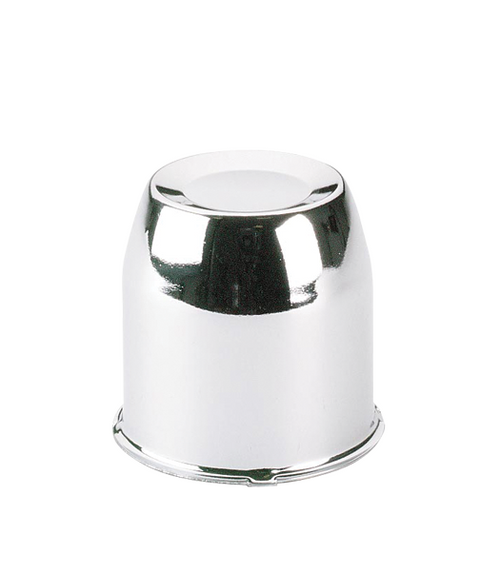 Push Thru Chrome Hub Cover Closed 2.95" Dia 3.31" Tall