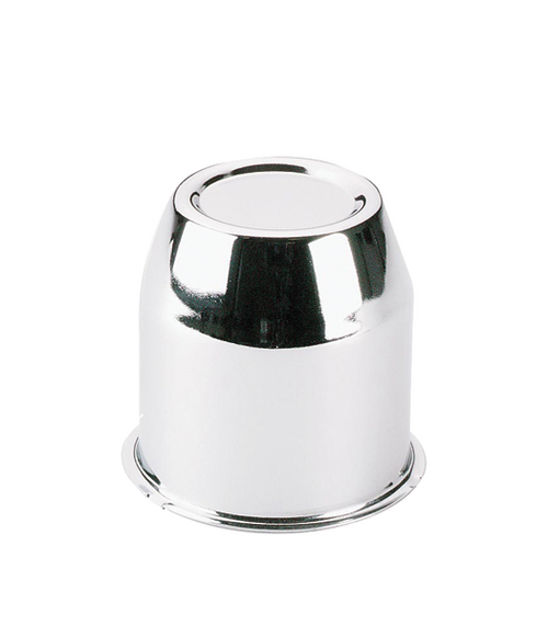 Push Thru Chrome Hub Cover Closed 3.18" Dia 3.37" Tall