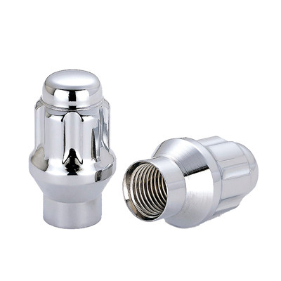 6 Spline Chrome Nut 2PC 60° ET Seat-14x1.50mm-19/21/22mm Hex-Premium