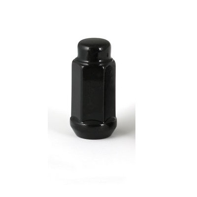 Acorn XL Black Nut 1PC 60° Bulge Seat-1/2'' RH-19mm Hex