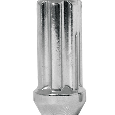 7 Spline Chrome Nut 1PC 60° Seat-14x2.00mm-21/22mm Hex