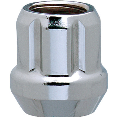 6 Spline Chrome O/E nut 1PC 60° Seat-12x1.50mm-17/19/21mm Hex