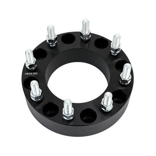 Billet Wheel Adapter-Black-8x180 to 8x180mm-Bore 124.3mm-Thickness 51mm (2.00'')-14x1.50mm