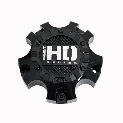 Gloss Black Cap With Gloss Black Hardware And Chrome Fast HD Series Logo