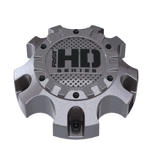 Gloss Gunmetal Cap With Satin Black Hardware And Black Fast HD Series Logo