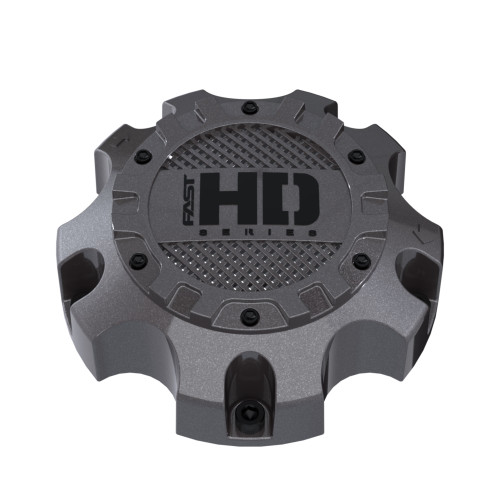 Gloss Gunmetal Cap With Satin Black Hardware And Black Fast HD Series Logo