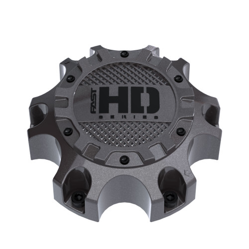 Gloss Gunmetal Cap With Satin Black Hardware And Black Fast HD Series Logo