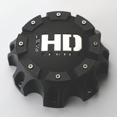 Matte Black Cap With Chrome Fast HD Series Logo