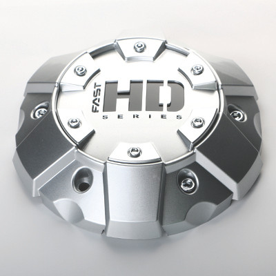Silver Cap With Chrome Hardware And Black Fast HD Series Logo