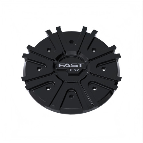 Gloss Black Cap With Grey Fast EV Logo