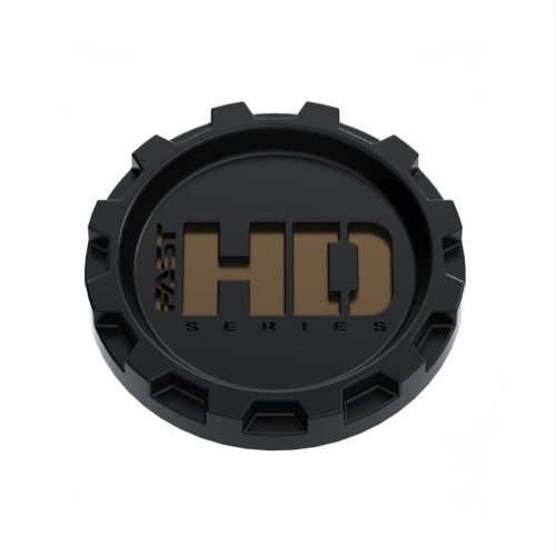 Satin Black Cap with Bronze Fast HD Series Logo