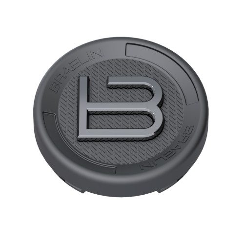 Matte Graphite Cap with Gloss Graphite Braelin logo