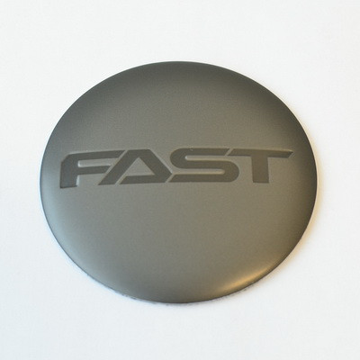 Satin Grey Emblem With Dark Grey (FAST) Logo - Dome