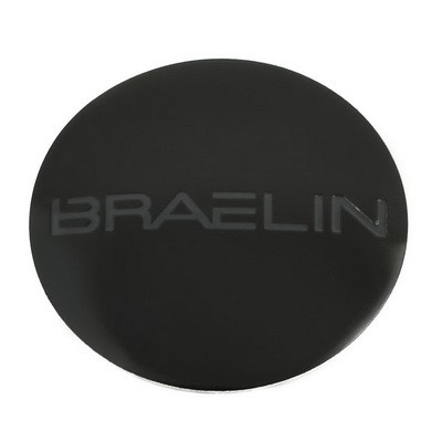 Black Emblem With Gunmetal (Braelin) Logo - Dome