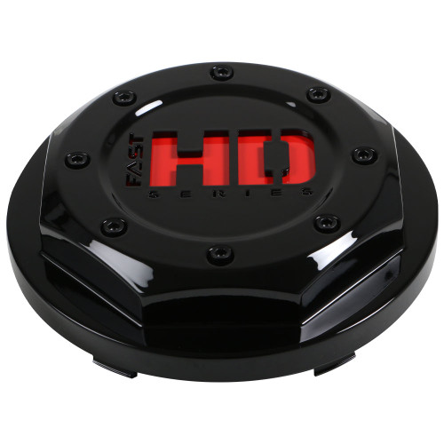 Black Pop Top with Red (Fast HD) Logo - Flat