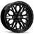 Fast HD Muramasa • 20x9.0 • 6x139.7mm • CB84.2 • 0 • Gloss Black with Grey Milling