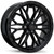 Fast HD Muramasa • 24x9.5 • 6x139.7mm • CB78 • +28 • Gloss Black with Grey Milling