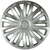 Ceco® CD80-2209-19 - (4) 18 Spoke Silver ABS Wheel Covers 19"