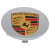 OEM Porsche Cap- Silver With Colored Crest (Big)