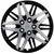 Dialyn Hubcaps Style 135 - 17" Silver/Black - Set Of 4